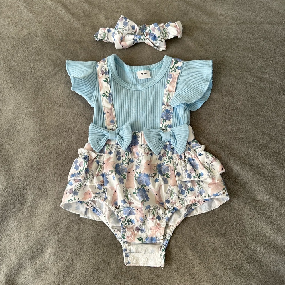 Easter bunny Baby Outfit 0-3M